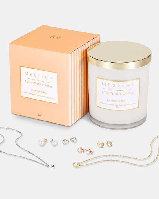 Summer Citrus Scented Candle - Hidden Crystal Jewellery