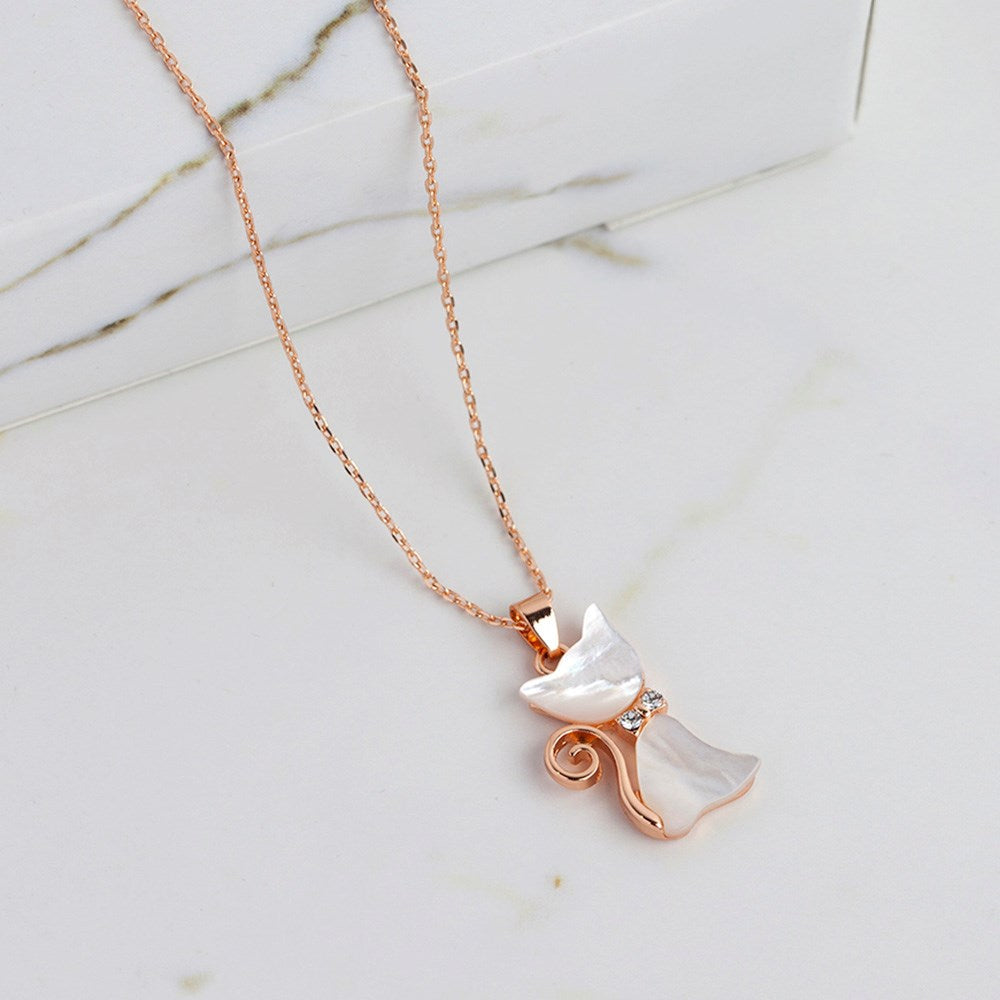 Rose Gold Whiskers Necklace