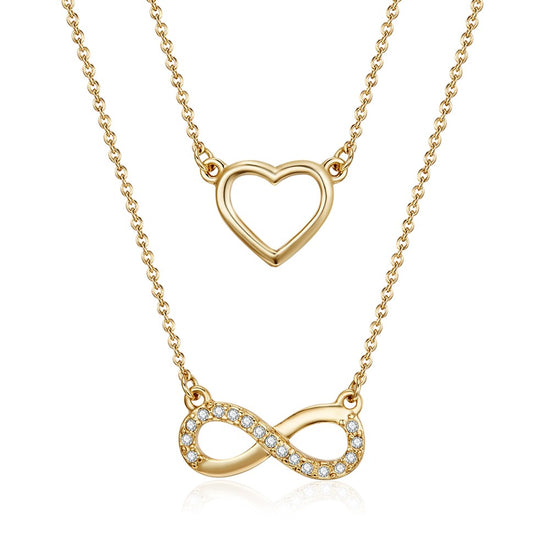 Golden Forever Love Necklace