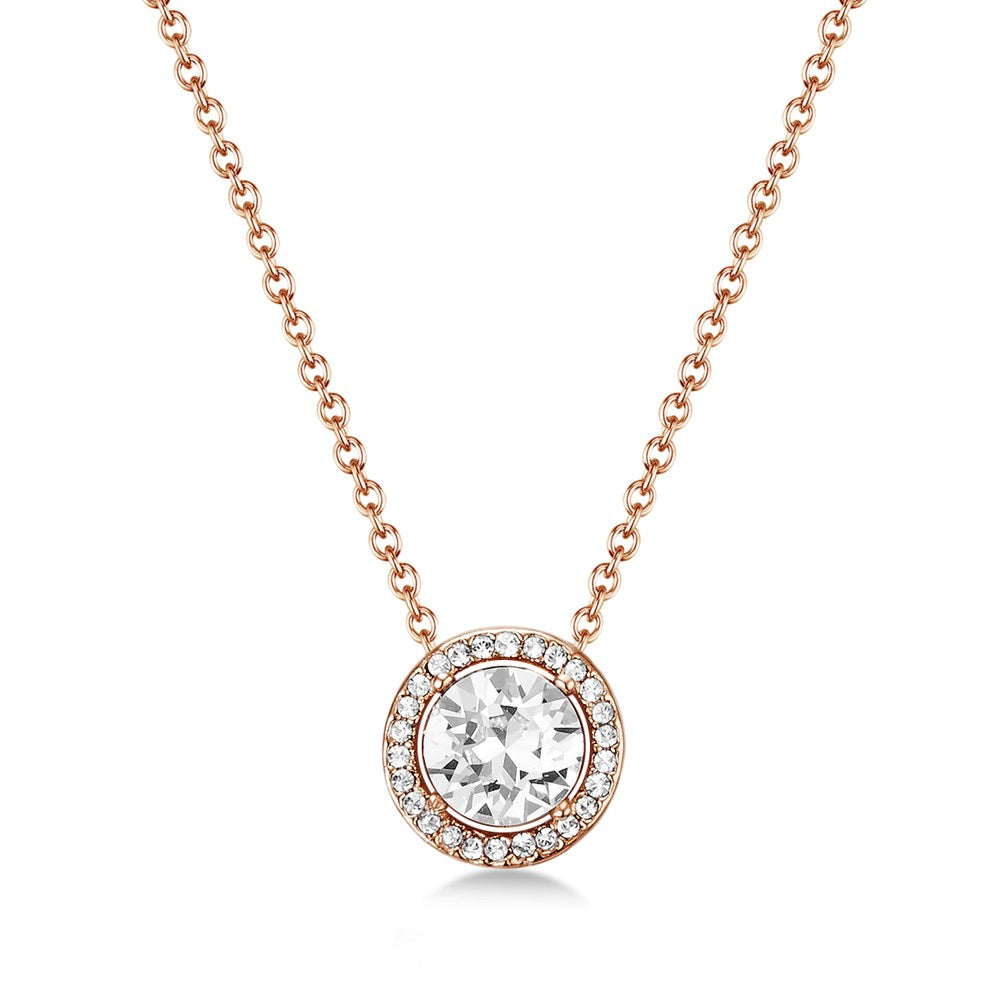 Rose Gold Dancer Halo Necklace