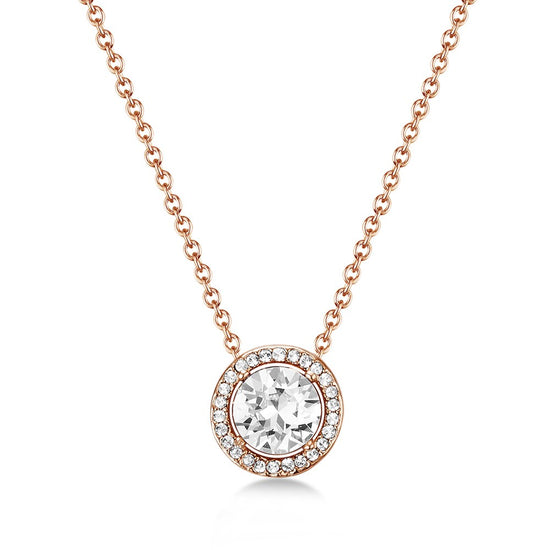 Rose Gold Dancer Halo Necklace
