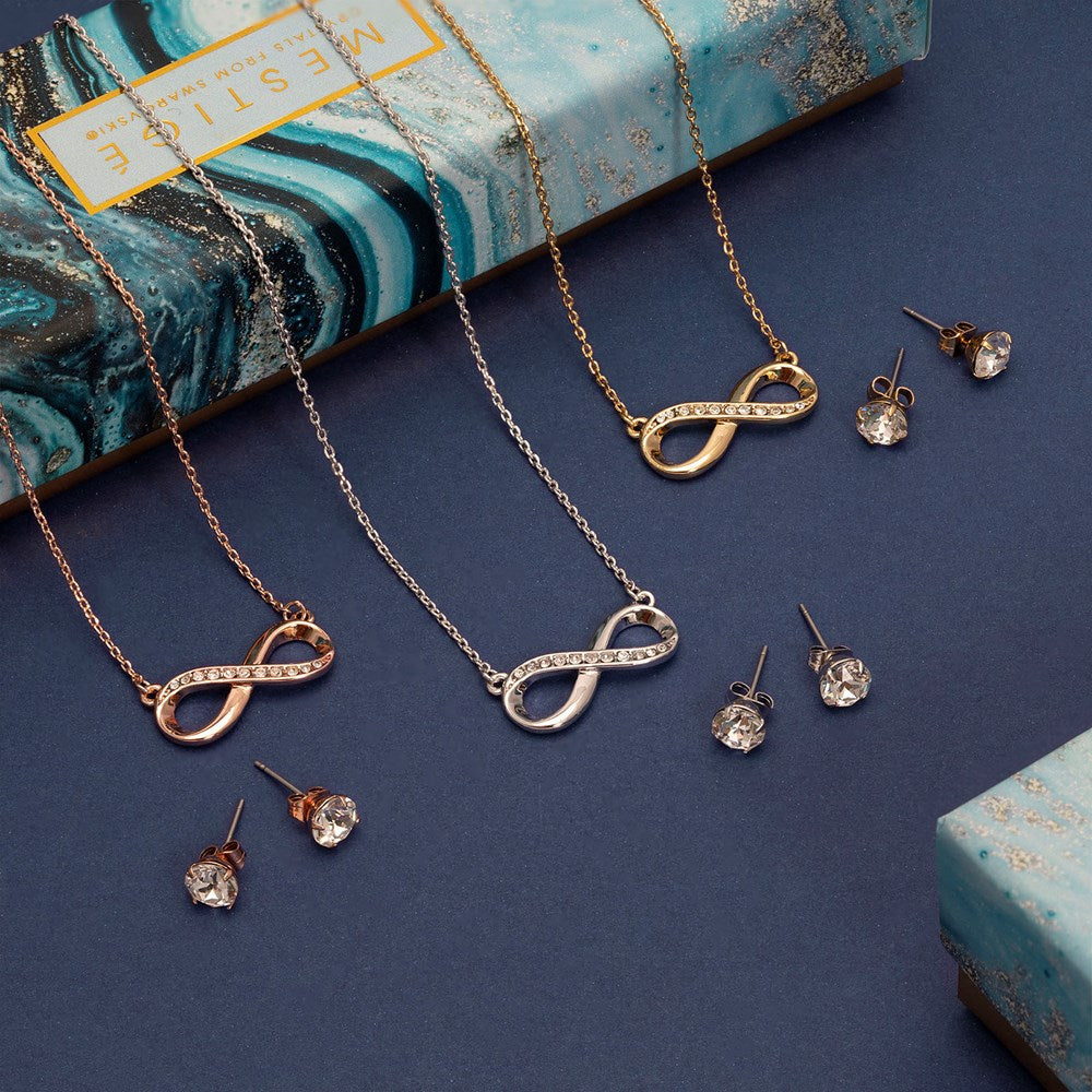 Infinity Necklace & Earring Set